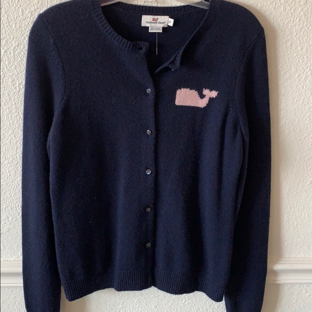100% cashmere  vineyard vines cardigan small